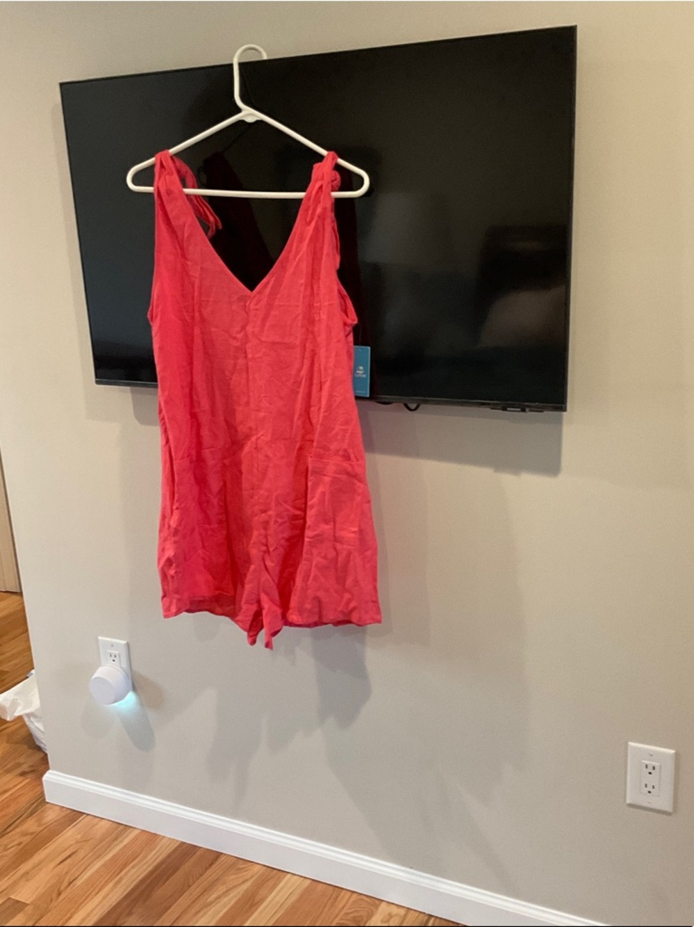 Bright Pink V-Neck Romper